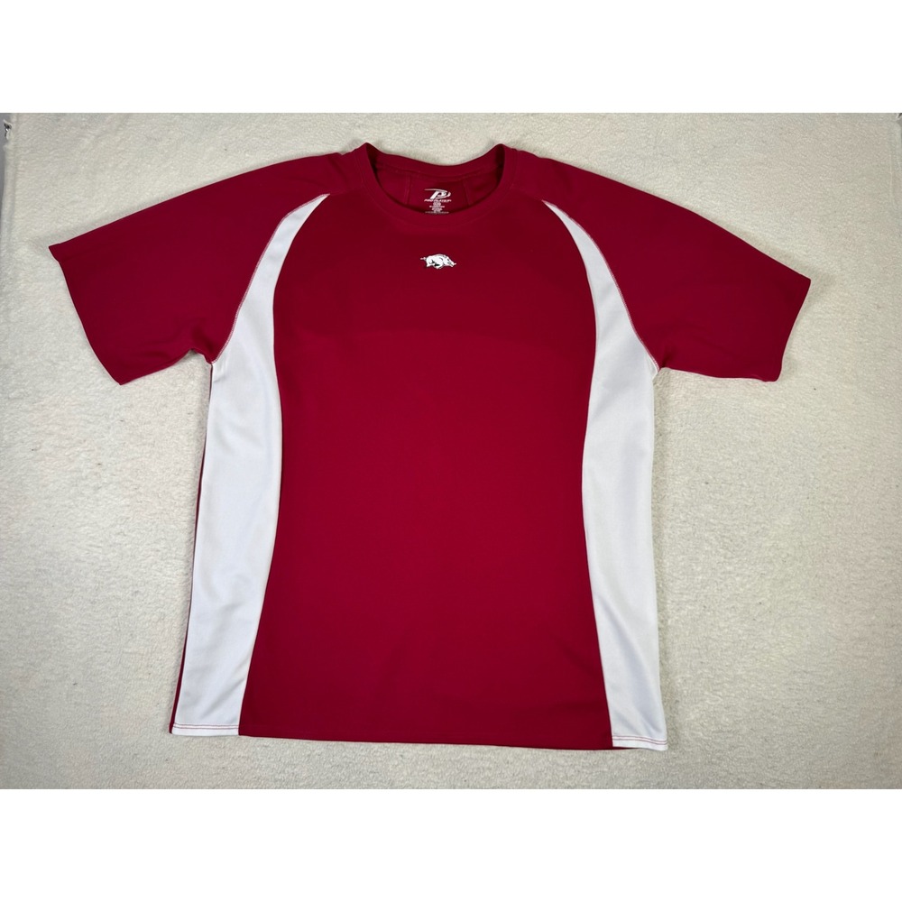 Pro Player Arkansas Razorbacks T-Shirt Mens XL Red Good Athletic Colorblock
